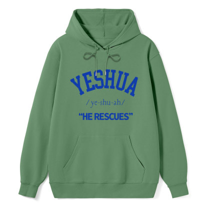 Yeshua He Rescues Classic Christian Hoodie
