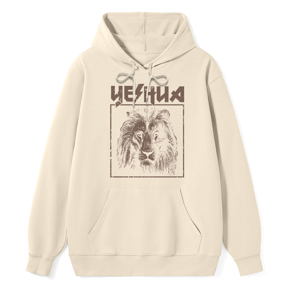 Retro Lion Yeshua Classic Christian Hoodie