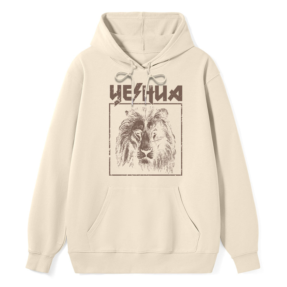Retro Lion Yeshua Classic Christian Hoodie