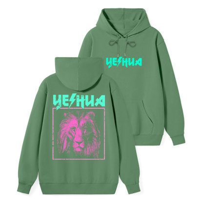Retro Lion Yeshua Classic Christian Hoodie