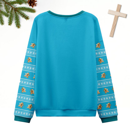 Peace On Earth Christian Ugly Christmas Sweatshirt