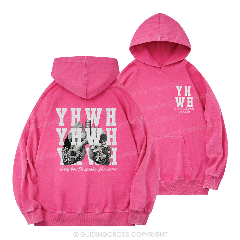 YHWH Christian Washed Hoodie