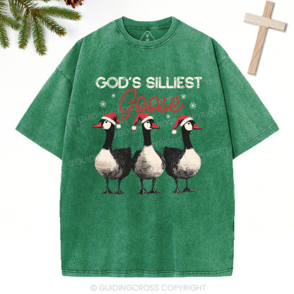 GOD’S SILLIEST Christian Washed T-Shirt