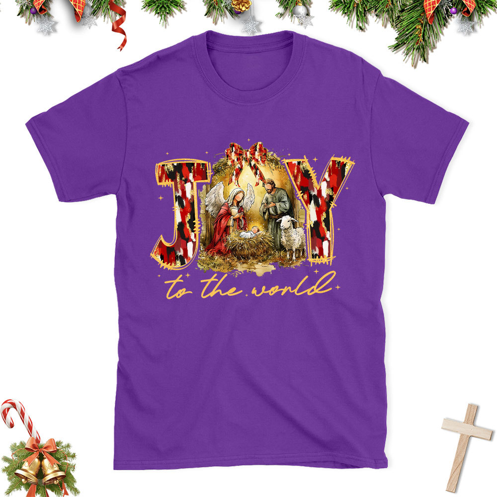 Joy To The World Christian Christmas T-Shirt