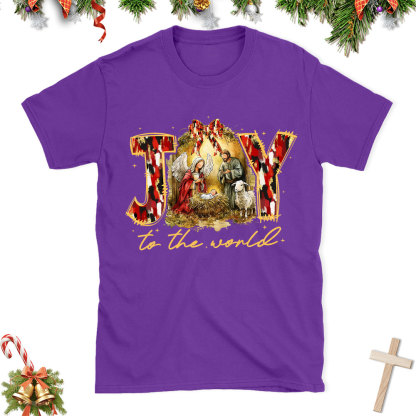Joy To The World Christian Christmas T-Shirt
