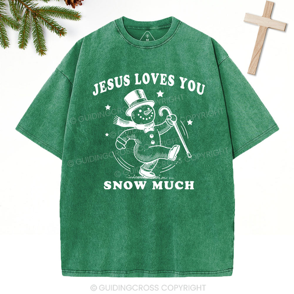 SAY JEEZ Chrisrtian Christmas Washed T-Shirt Sale - GuidingCross