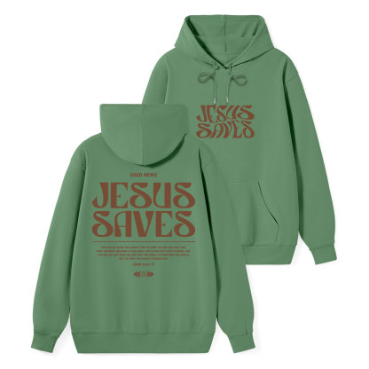Jesus Saves Classic Christian Hoodie