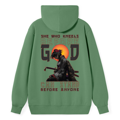 She Who Kneels Before God Classic Christian Hoodie