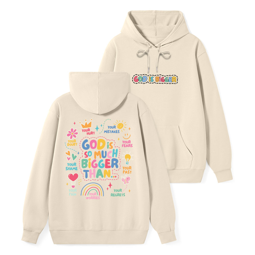 God Is Bigger Classic Christian Hoodie