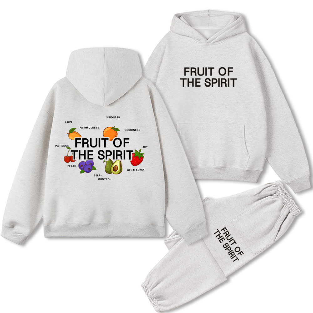 Fruit Of The Spirit Christian Fleece Hoodie Set