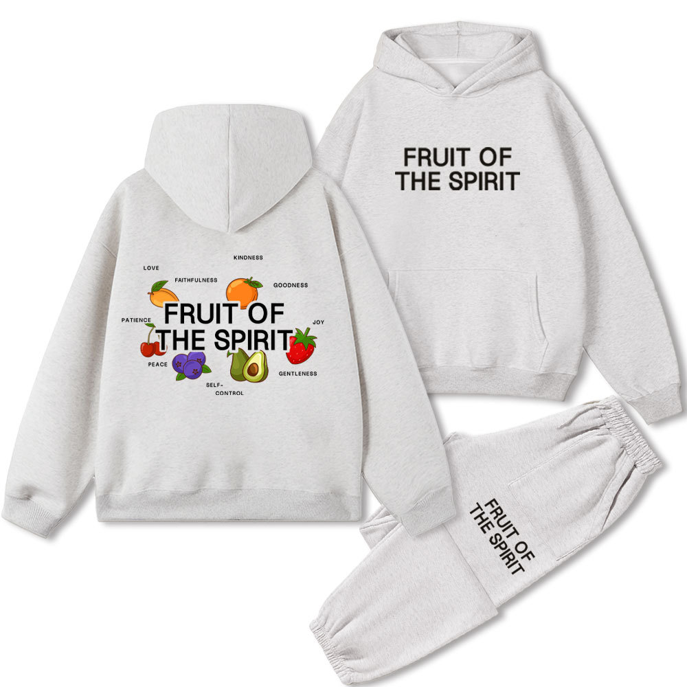 Fruit Of The Spirit Christian Fleece Hoodie Set