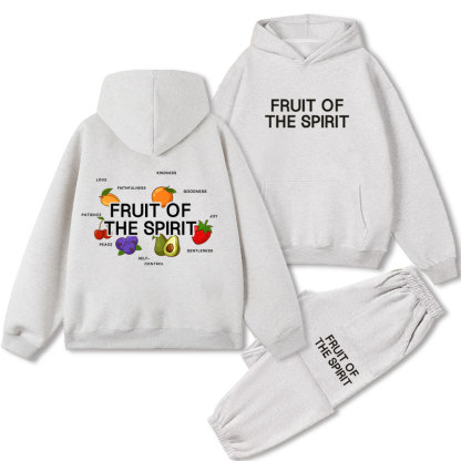 Fruit Of The Spirit Christian Fleece Hoodie Set
