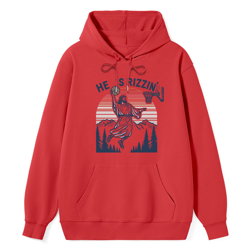 He Is Rizzen Classic Christian Hoodie