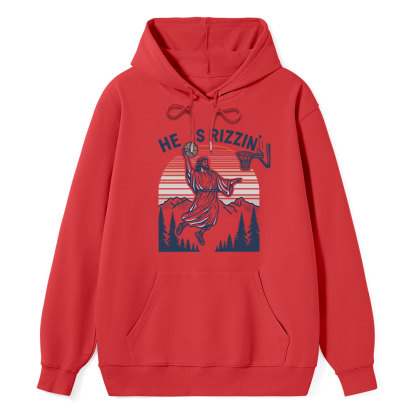 He Is Rizzen Classic Christian Hoodie
