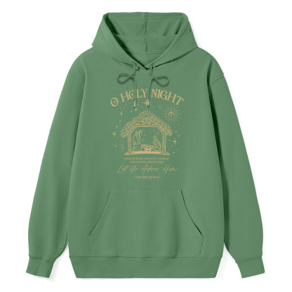 O Holy Night Let Us Adore Him Classic Christian Hoodie