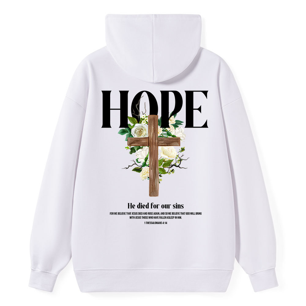 He Died For Our Sins Classic Christian Hoodie