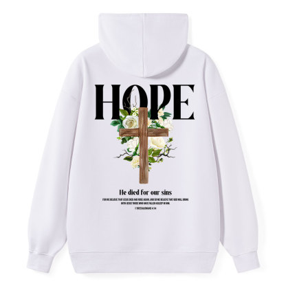 He Died For Our Sins Classic Christian Hoodie