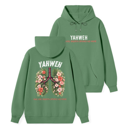 Yahweh Leaf Flower Lung Classic Christian Hoodie