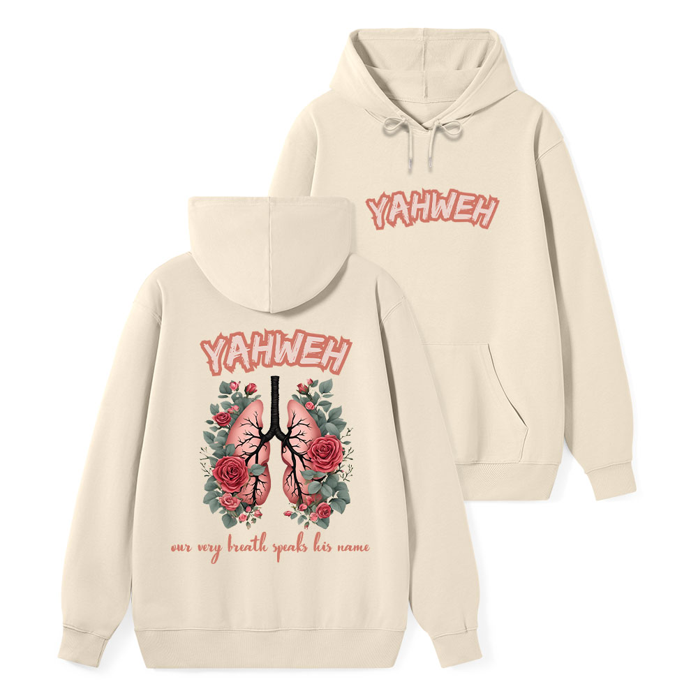YAHWEH Our Very Breath Speaks Classic Christian Hoodie