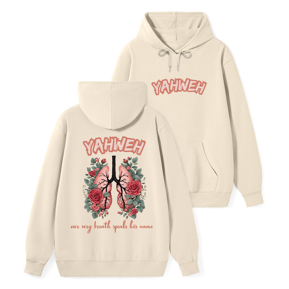 YAHWEH Our Very Breath Speaks Classic Christian Hoodie