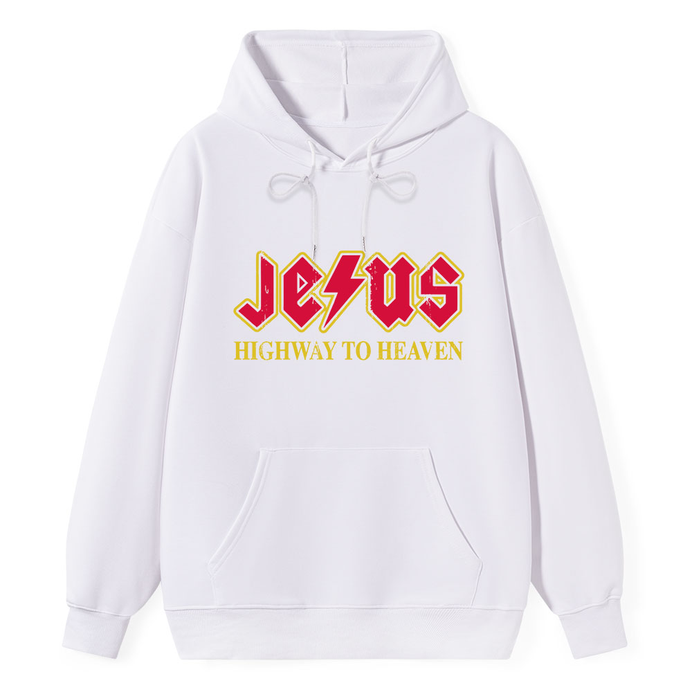 Jesus Highway To Heaven Classic Christian Hoodie