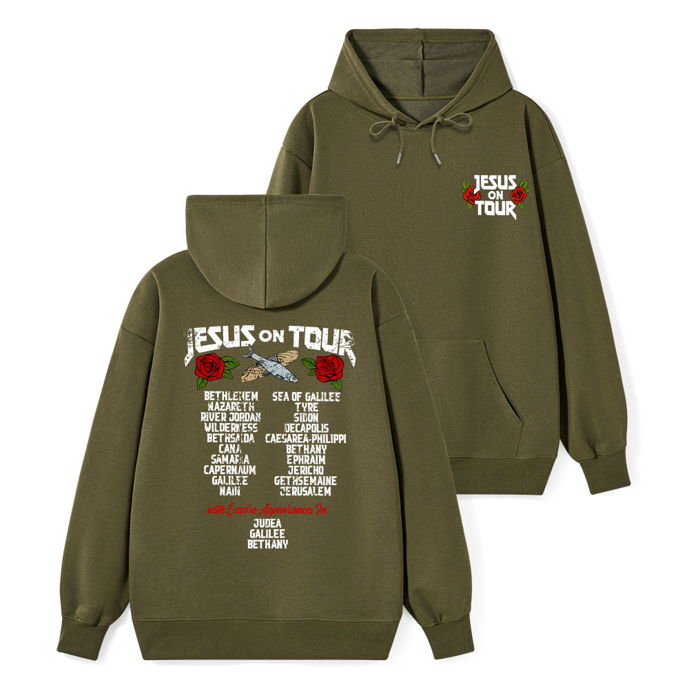 Jesus On Tour Classic Christian Hoodie