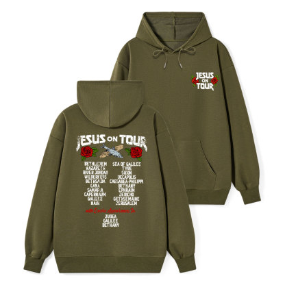 Jesus On Tour Classic Christian Hoodie