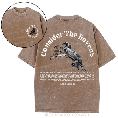Consider The Ravens Christian Washed T-Shirt