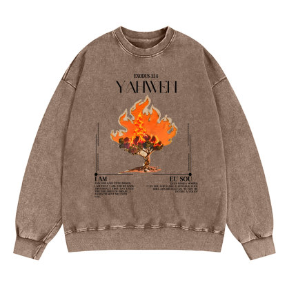 YAHWEH Christian Washed Sweatshirt