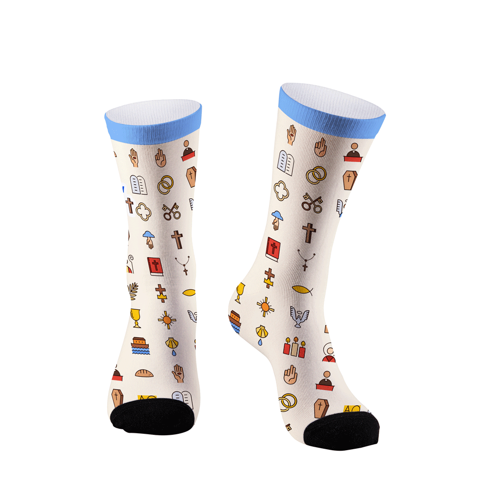 Follow Jesus Christian Socks