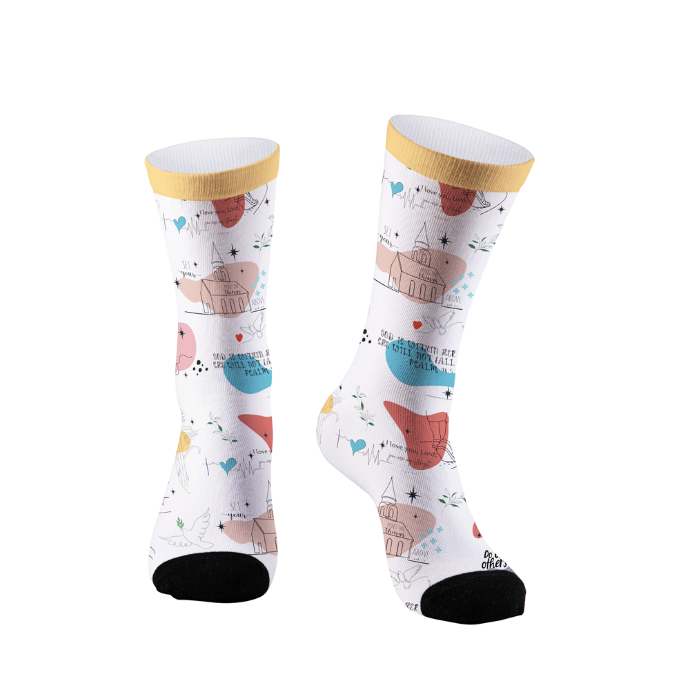 When I Am Afraid Christian Socks