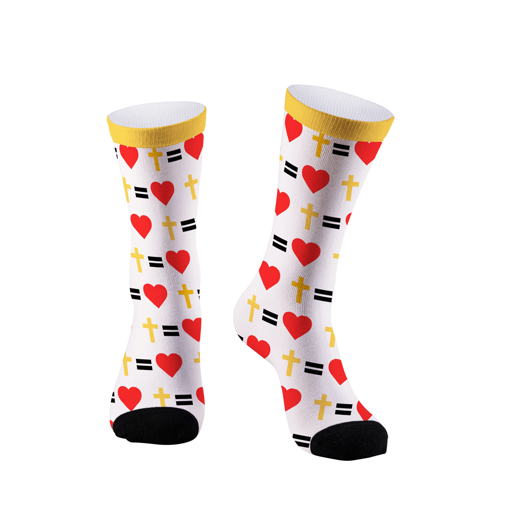 Cross In My Heart Christian Socks