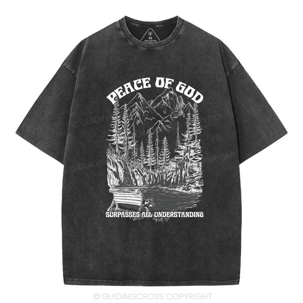 Peace Of God Christian Washed T-Shirt
