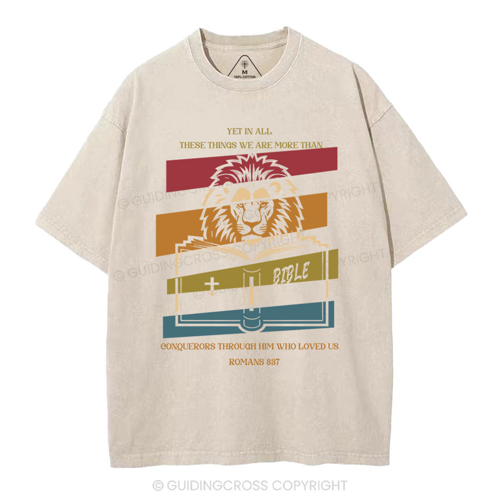 The Lord Is My Strength And Shield Christian Washed T-Shirt Sale - GuidingCross