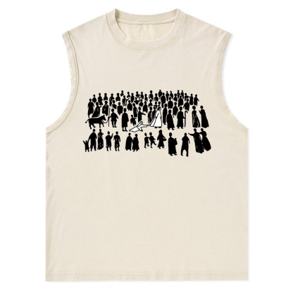 By His Wounds Christian Washed sleeveless Tee