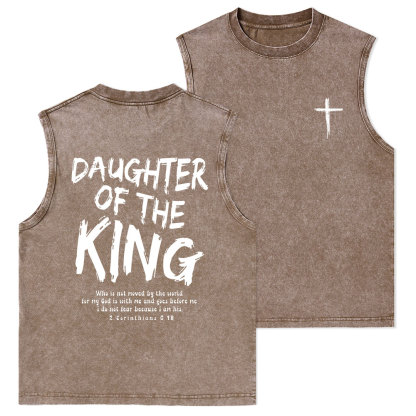 Daughter Of The King Christian Washed sleeveless Tee