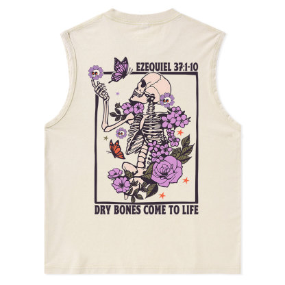 Dry Bones Come To Life Christian Washed sleeveless Tee