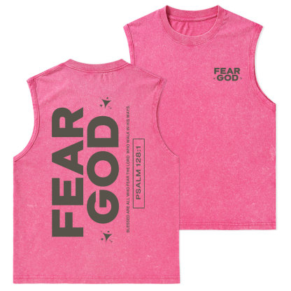 Fear God Christian Washed sleeveless Tee