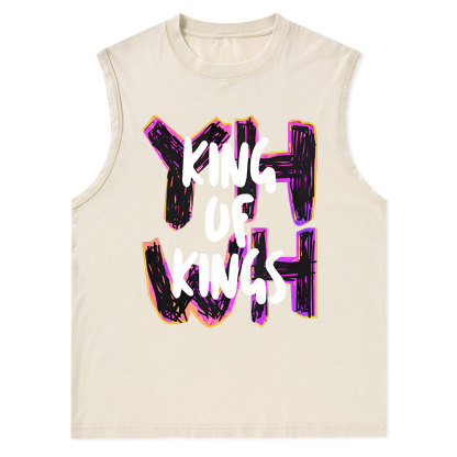 King Of Kings Christian Washed sleeveless Tee