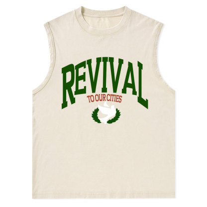Revival Christian Washed sleeveless Tee