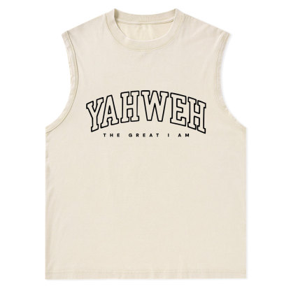 YAHWEH Christian Washed sleeveless Tee