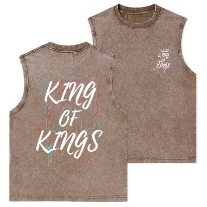 YHWH King Of Kings Christian Washed sleeveless Tee