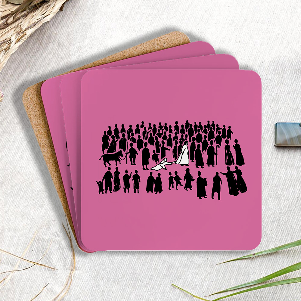 By His Wounds Christian Wooden Printed Coasters