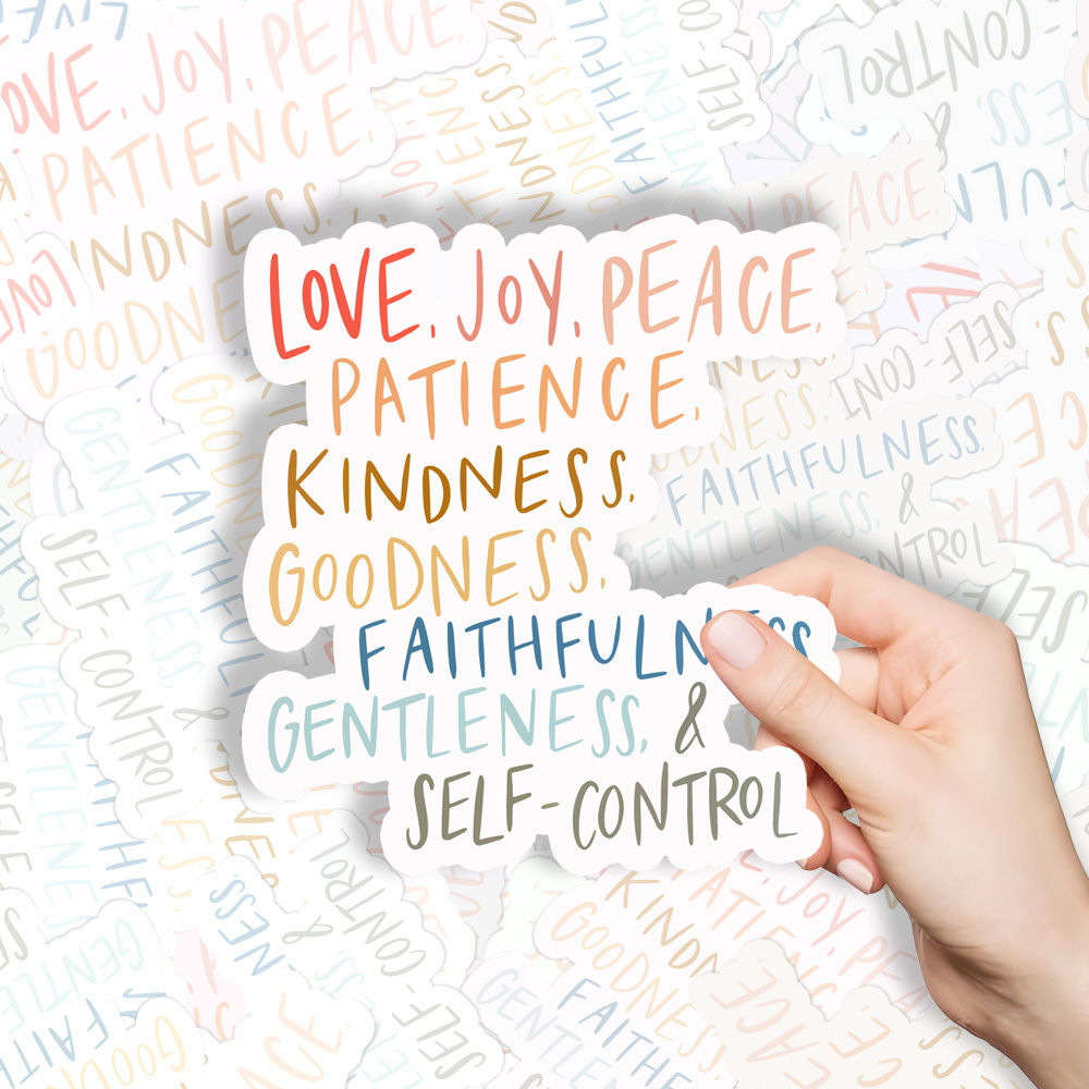 Love Joy Peace Christian Stickers