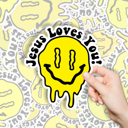Jesus Love You Christian Stickers