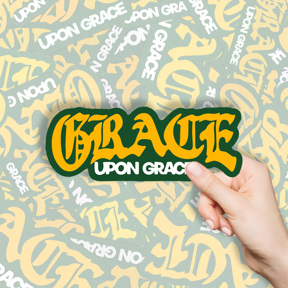 Grace Upon Grace Christian Stickers