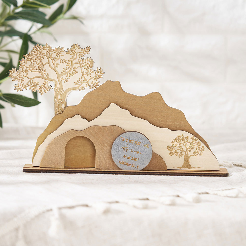 Empty Tomb Wooden Easter Decor