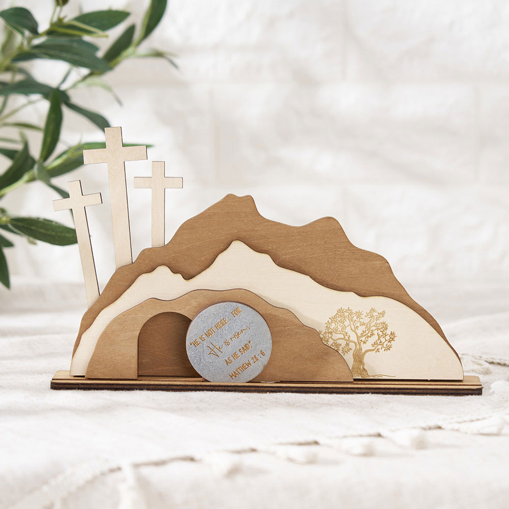 Empty Tomb Wooden Easter Decor