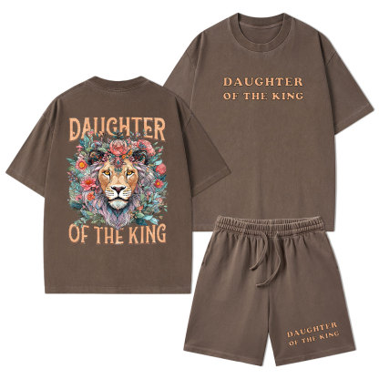 Daughter Of The King Christian Washed T-Shirt & Shorts