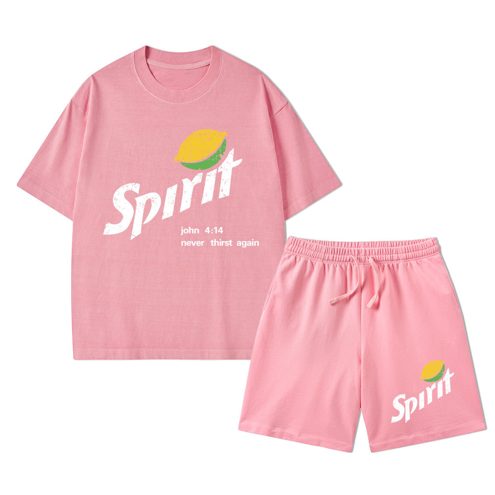 Spirit Christian Washed T-Shirt & Shorts